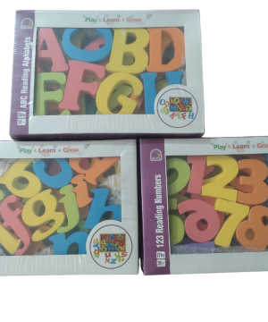 Hilife Wooden Learning Combo – ABC Reading Alphabet Uppercase, Lowercase & 123 Reading Number